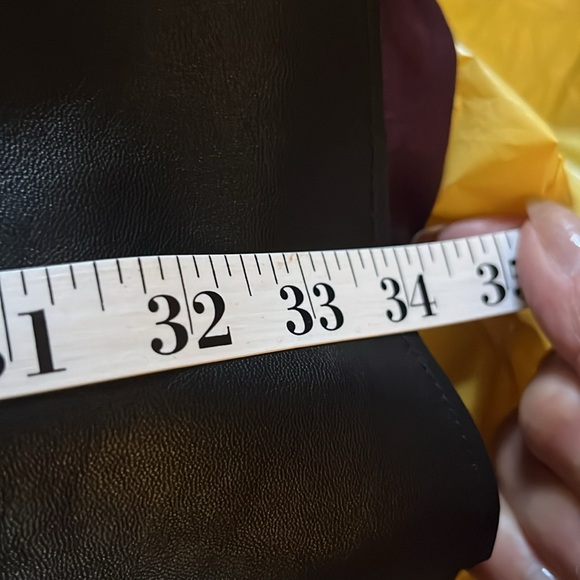 NWT! Women’s Faux Black Leather Dress. Short Sleeve. Size Large. One Clothing - Picture 9 of 11